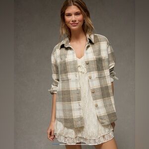 American Eagle Fleece Shacket